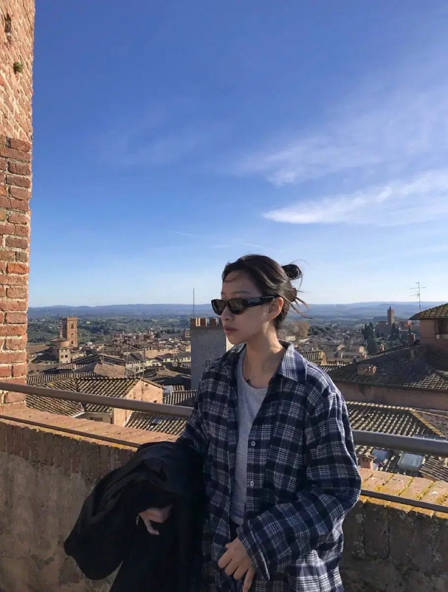 エクリー LEE Long CHECK シャツ