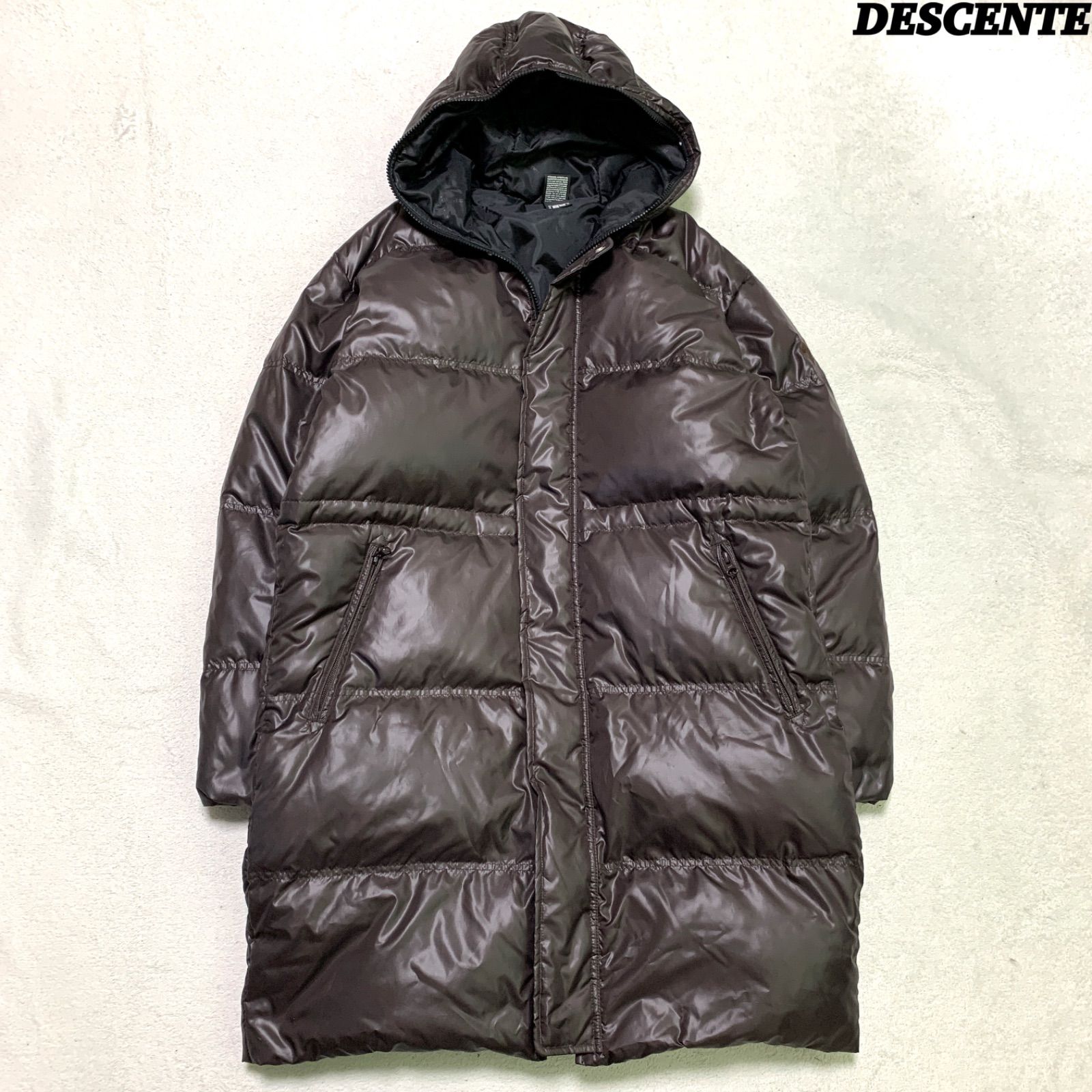 DESCENTE ダウンコート ダウンジャケット ベンチコート フーデッド