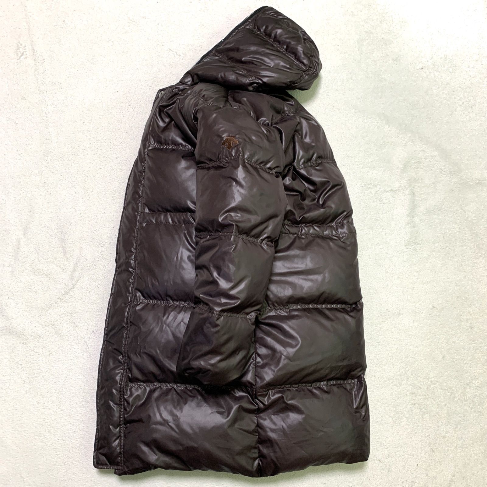 DESCENTE ダウンコート ダウンジャケット ベンチコート フーデッド 