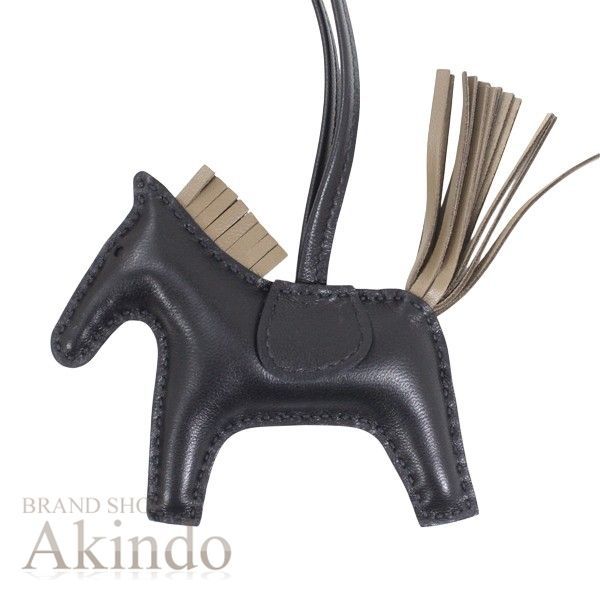 エルメス ロデオ PM バッグチャーム ブラック 黒 エトゥープ バーキン ケリー ピコタンに レザー 本革 馬 HERMES かわいい ブランド プレゼント ギフト