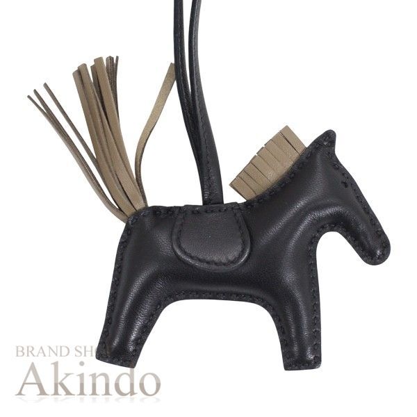 エルメス ロデオ PM バッグチャーム ブラック 黒 エトゥープ バーキン ケリー ピコタンに レザー 本革 馬 HERMES かわいい ブランド プレゼント ギフト