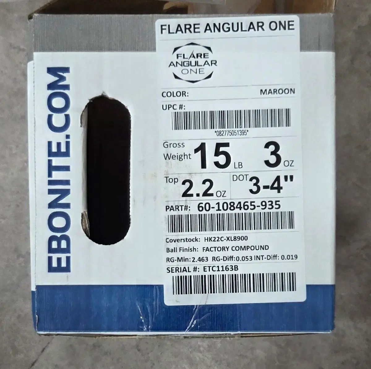 エボナイト EBONITE 最新バージョン フ アンギュラー ONE ボーリング