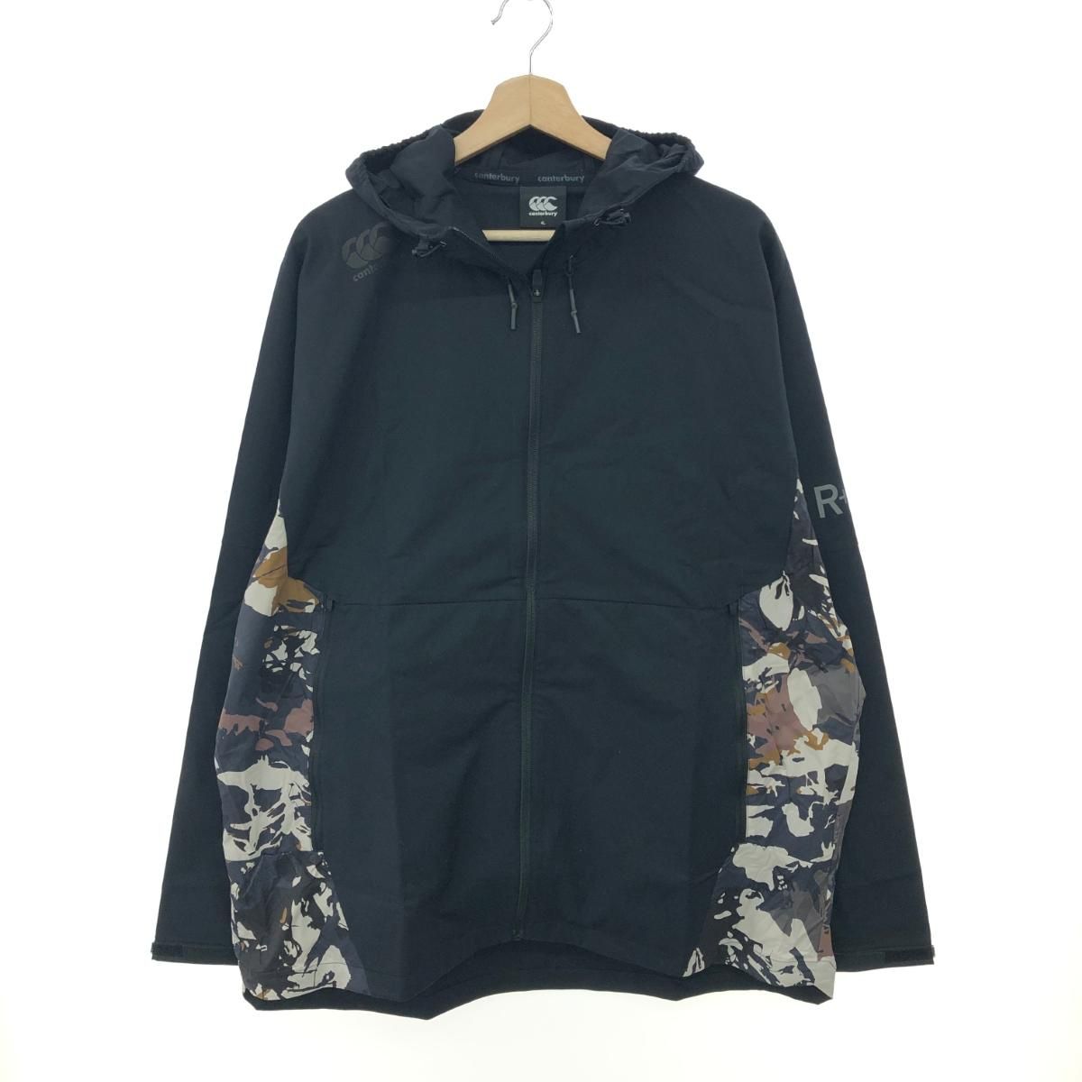 CANTERBURRY カンタベリー ジップアップパ－カー 大きいサイズ:4L 撥水加工/ポリエステル/ジャケット    ブラック メンズ / 240001177962 CANTERBURRY カンタベリー ジップアップパ－カー 大きいサイズ:4L 撥水