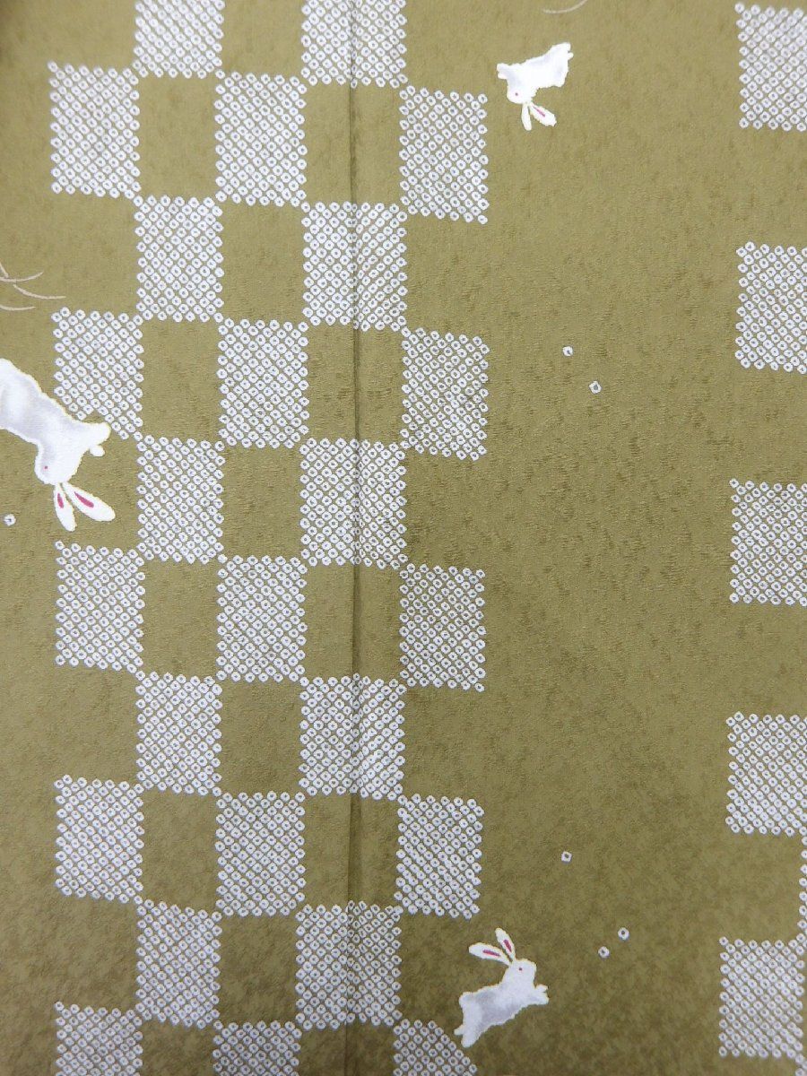 P41297 美品！ かわいい ウサギの 小紋 袷 t - メルカリ