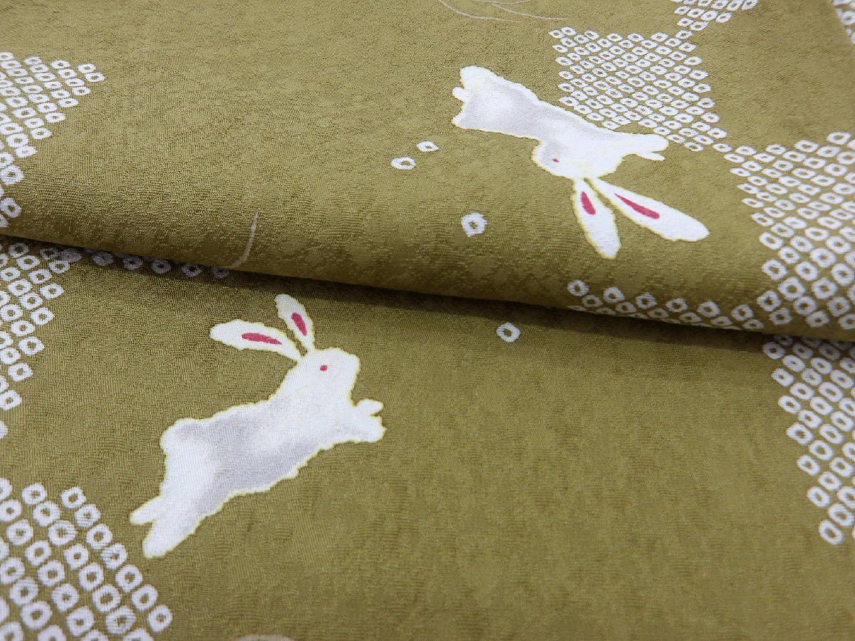 小紋 袷 ウサギちゃん 小紋 袷 ウサギちゃん