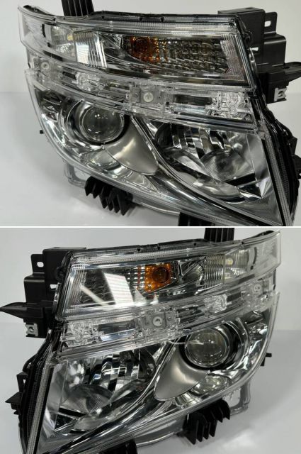 極美品 エルグランド PE52 TE52 前期 純正 左右ヘッドライト HID