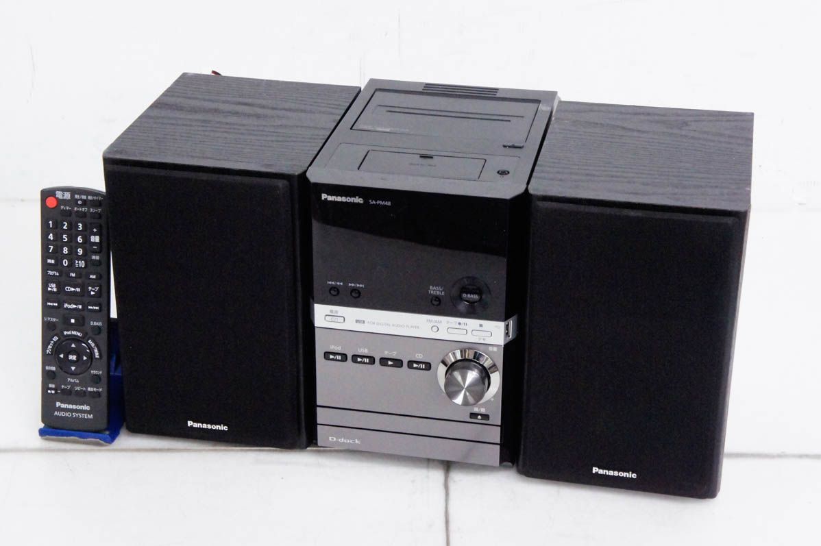 中古】Panasonicパナソニック CDステレオシステム D-dock CD／USB