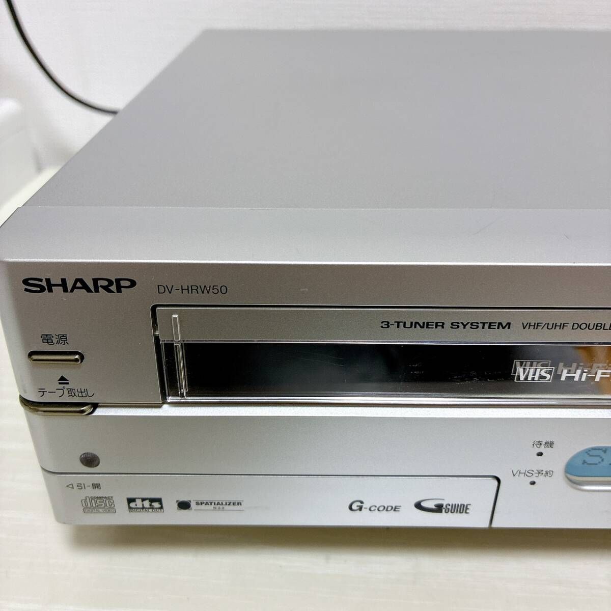 T09804100 【整備品】 SHARP クリアランス シャープ DV-HRW50 VHS⇔DVD