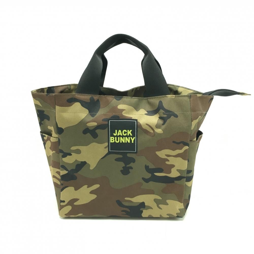 超美品】ジャックバニー カートバッグ カーキ×ブラウン カモフラ 迷彩