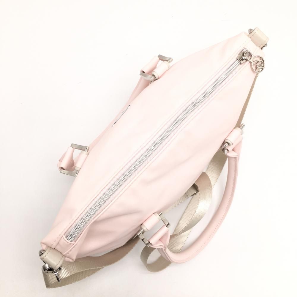 超美品】デサントゴルフ カートバッグ ピンク×ベージュ 内ポケット