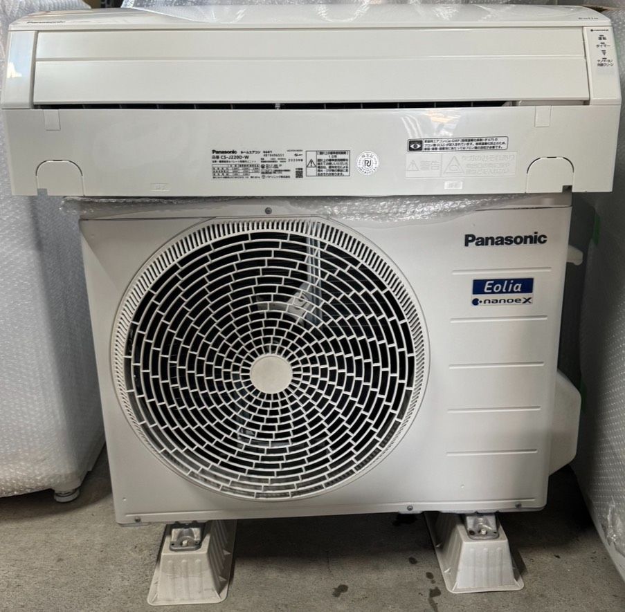 Panasonic パナソニック エオリア CS-J220D-W　中古美品 2020年製 Panasonic ルームエアコン エオリア 6〜9畳用 CS-J220D