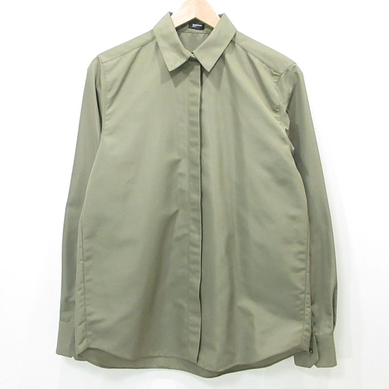 JIL SANDER ジルサンダー NAVY ネイビー 長袖シャツ カーキグリーン 315 サイズ 38 112