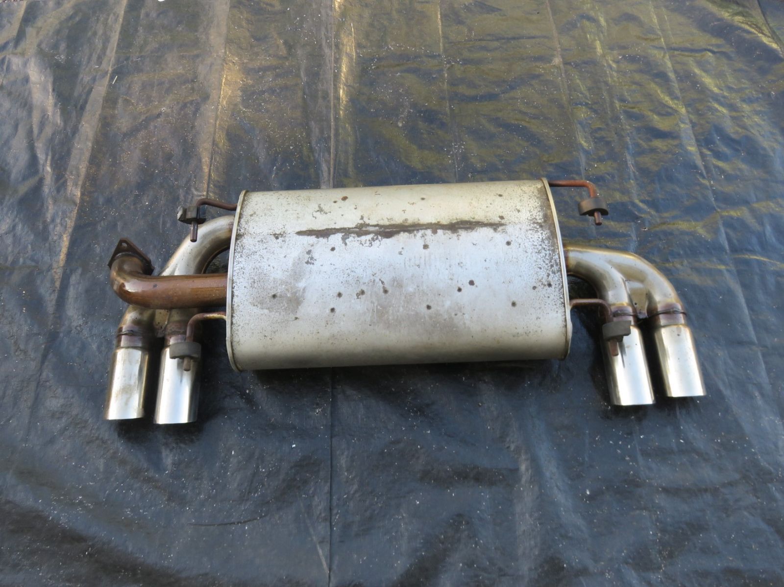 スバルインプレッサwrx sti grb、grf用リアピースマフラー インプレッサ GRB/GRF TRYFORCE Titan マフラー リアピース : エアロ