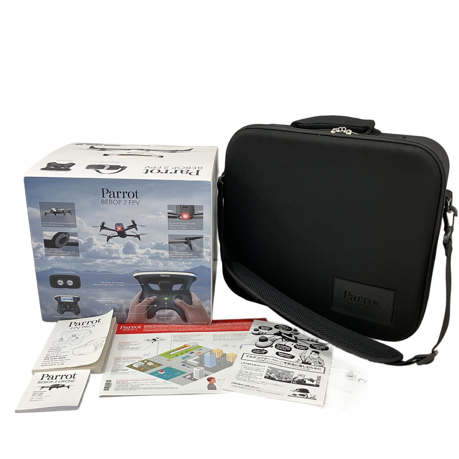 Parrot BEBOP 2 FPV PACK ビーバップ ドローン 別ケース付き 空撮 撮影