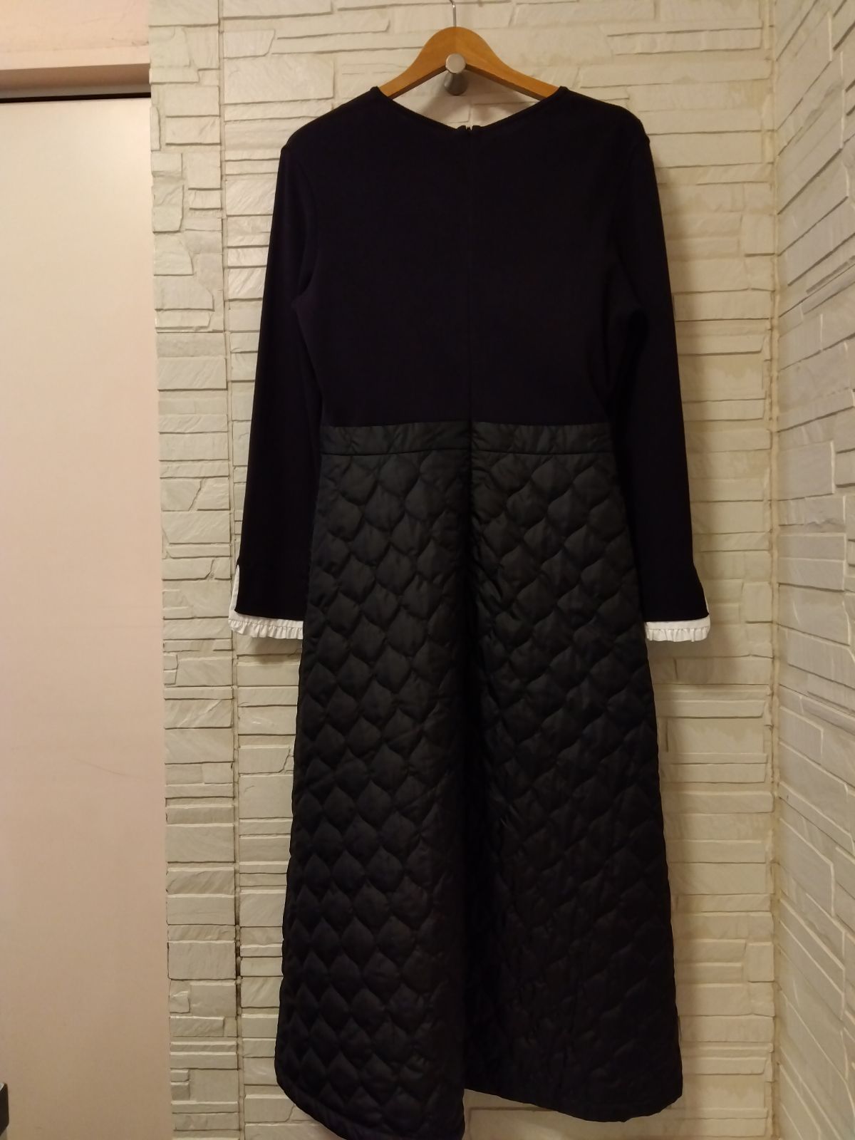 M 13 マーリエルカセット ワンピース 異種素材 製造モデル 袖衿付け外し