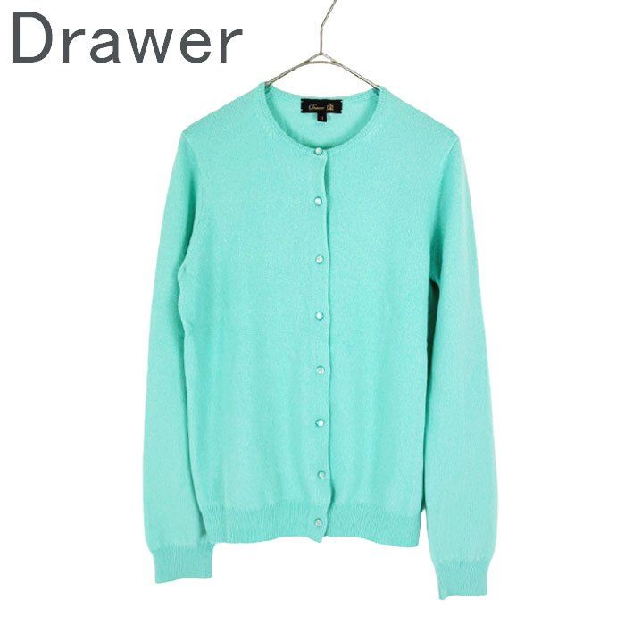 Drawer ドゥロワー カシミヤ100％ クルーネックカーディガン 【公式通販】
