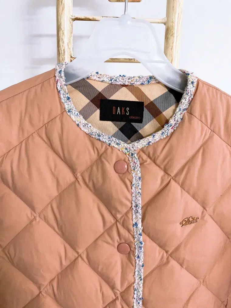 ヴィンテージ ジュニア150 13 Y DAKSジュニアグースダウンツイードCHECKキルティング