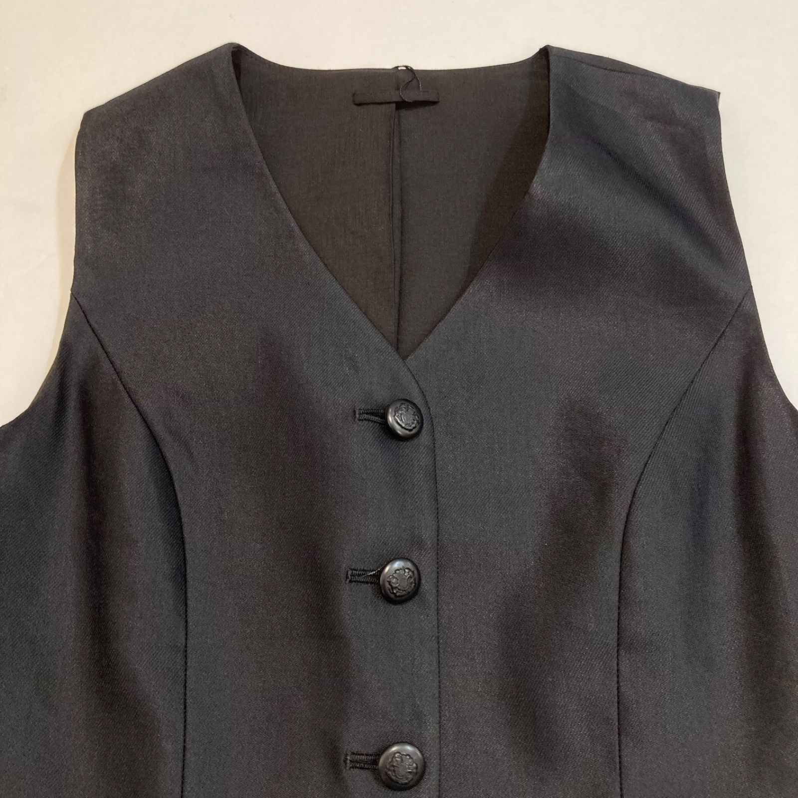 ANAYI アナイ ラミーストレッチ ペプラムジレ ベスト ブラック レディース 春 ゴーゴー 草2787