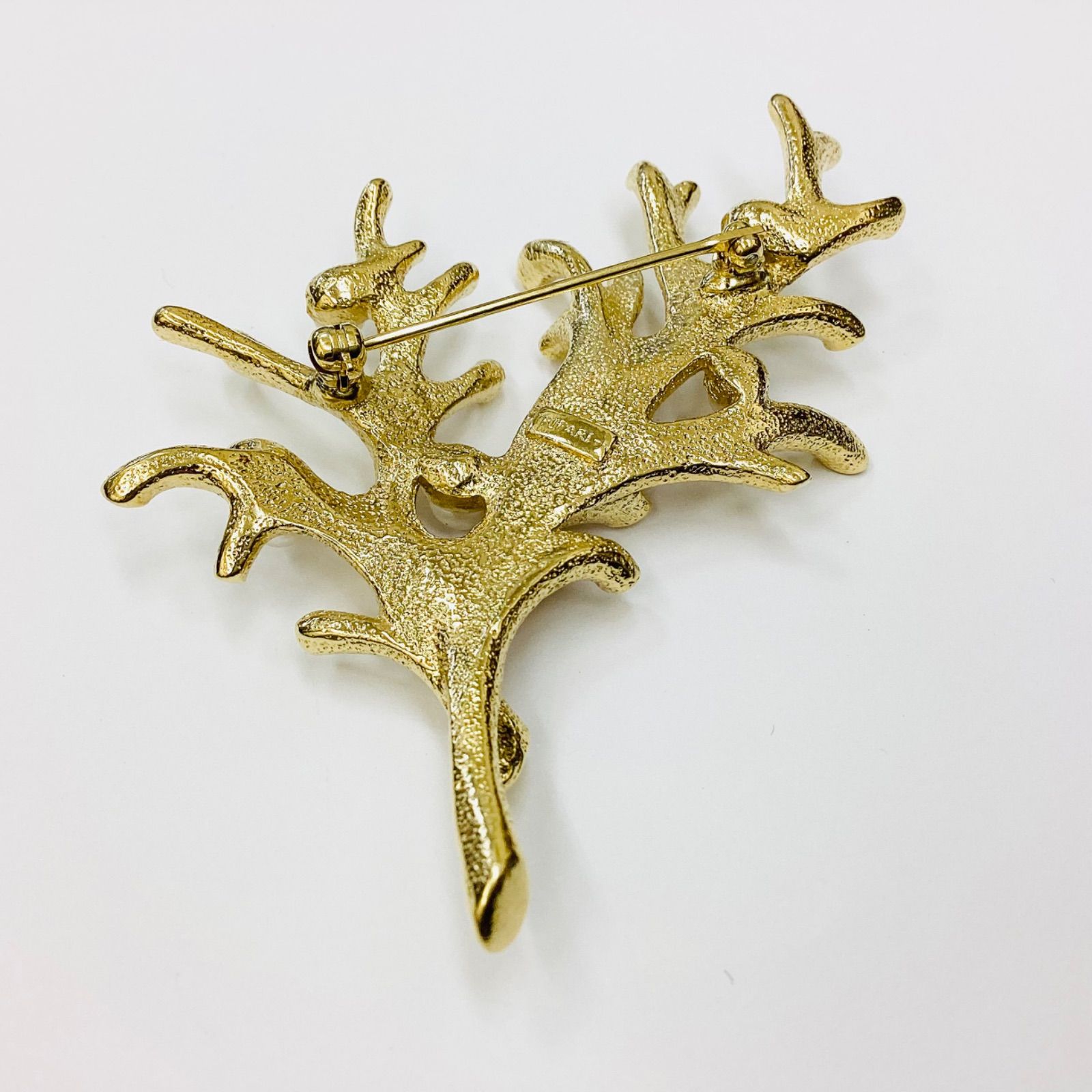 ☆TRIFARI（トリファリ）ヴィンテージブローチ パールツリー 幸せの木