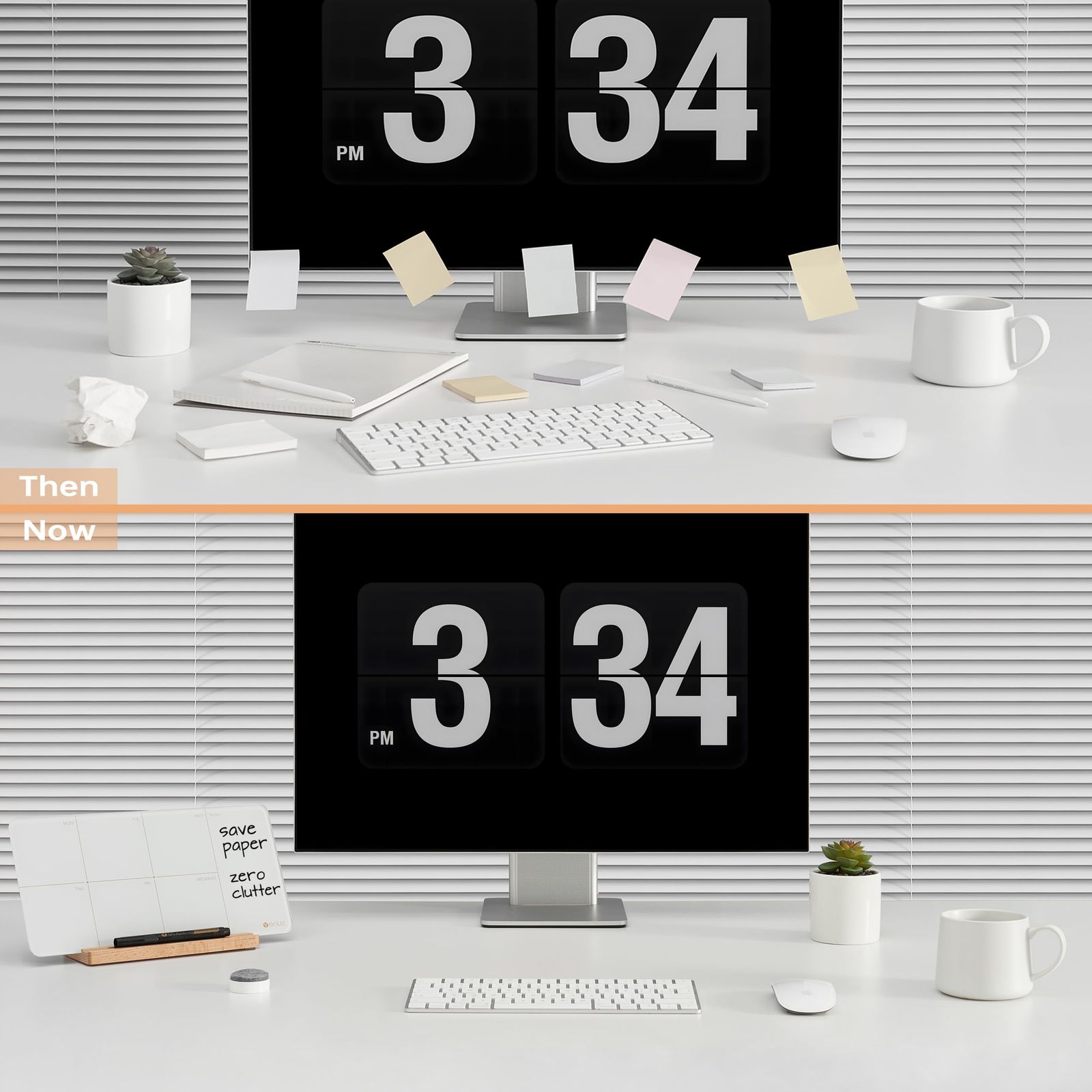  Yeoux デスクトップガラス ウィークリープランナー ホワイトボード 取り外し な木製スタンド付き 小型 ポータブル 12 x 6インチ オフィス 自宅 学校 マーカー 消しゴム付き ゴールド ホワイト その他 文房具 事務用品