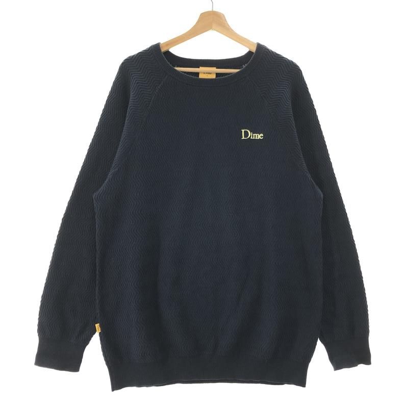 【中古】Dime WAVE CABLE SWEAT セーター XL ネイビー ダイム[10][240010499624] 中古】Dime WAVE CABLE SWEAT セーター XL ネイビー ダイム[10] - メルカリ