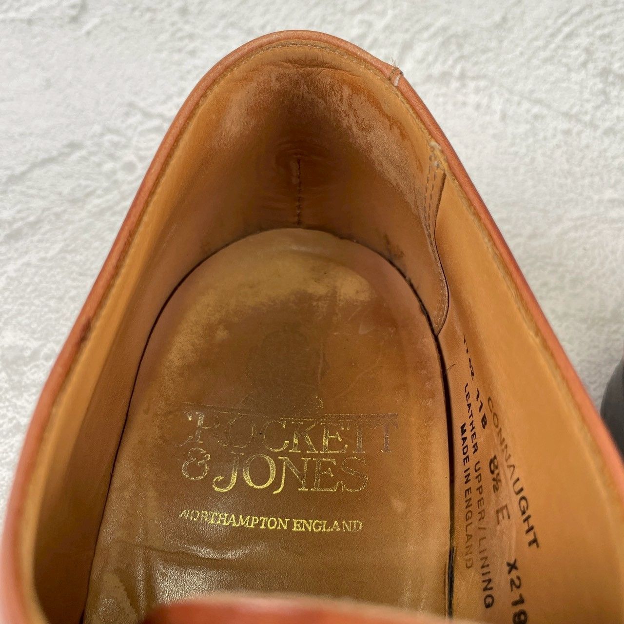 Crockett Jones クロケットアンドジョーンズ コノート ストレート 内羽根 茶 ブラウン UK 8 5 27 cm W 3435 ドレス ビジネスシューズ ブーツ 革靴 靴