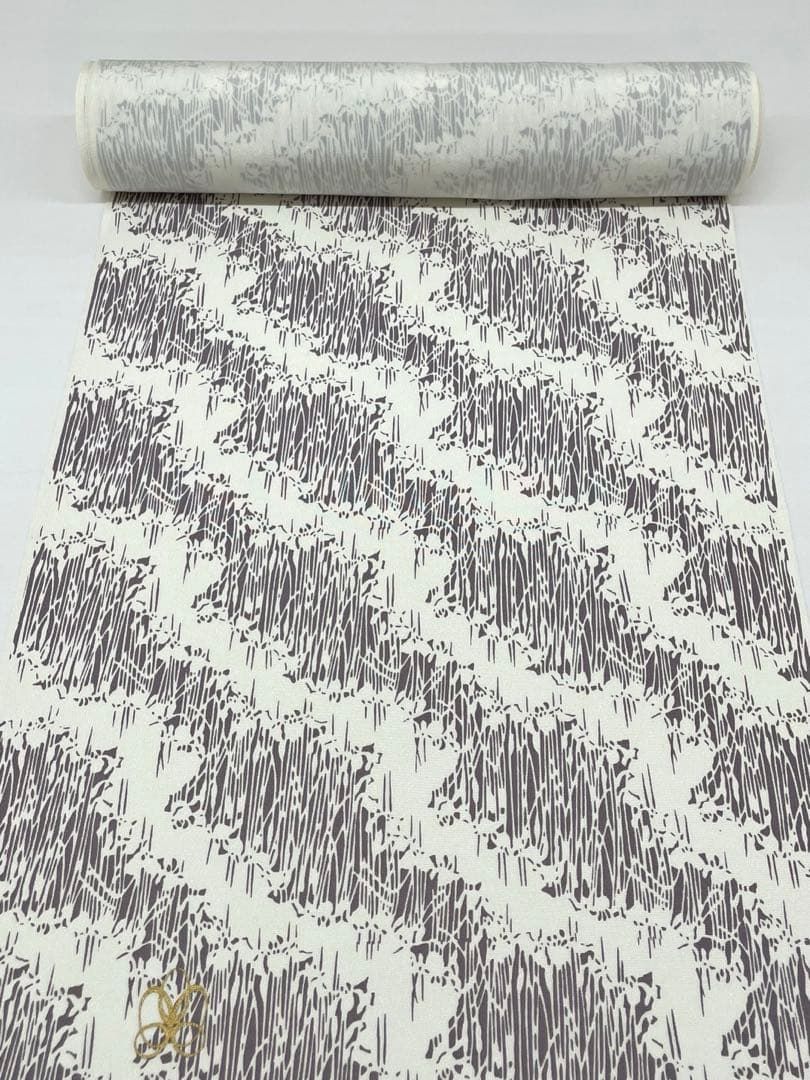 小紋 全体柄 個性的 正絹 反物 T 9191