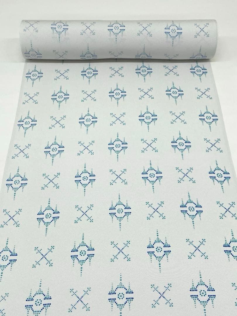 小紋 京友禅 全体柄 正絹 反物 T9190 - メルカリ