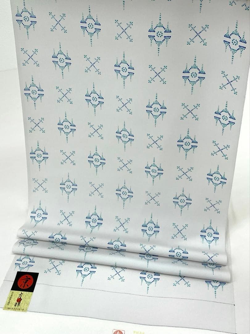 小紋 京友禅 全体柄 正絹 反物 T9190 - メルカリ