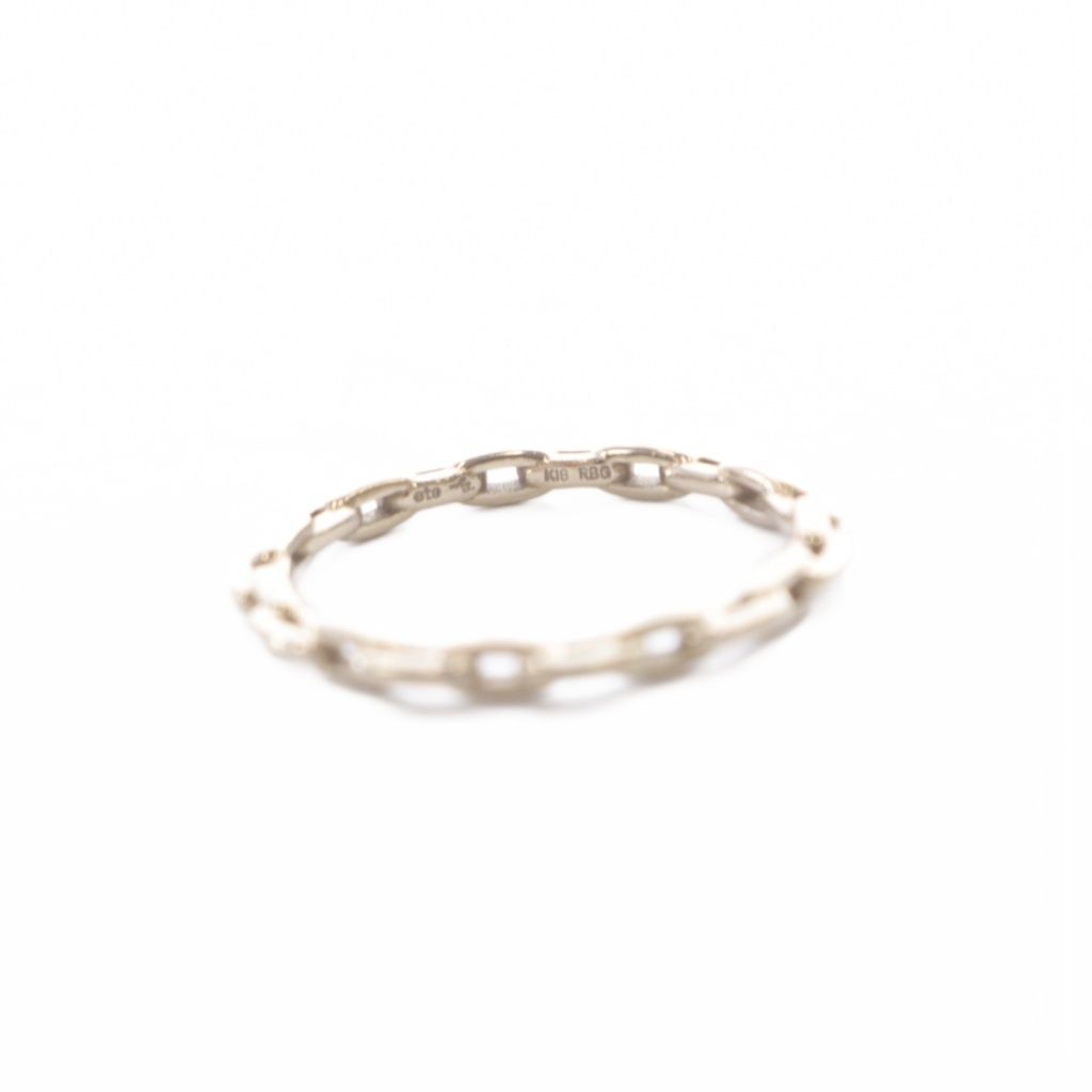  エテ ete bijoux K 18 指輪 RBGチェーンリング 12号 ゴールド ピアス(片耳用) アクセサリー