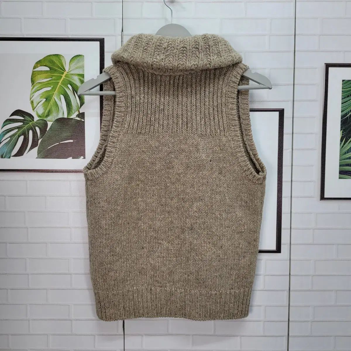  써스데이 아일랜드 ウール 刺繍 ベスト S 85 サイズ ほぼ ベスト ジレ ベスト ジレ ビスチェ