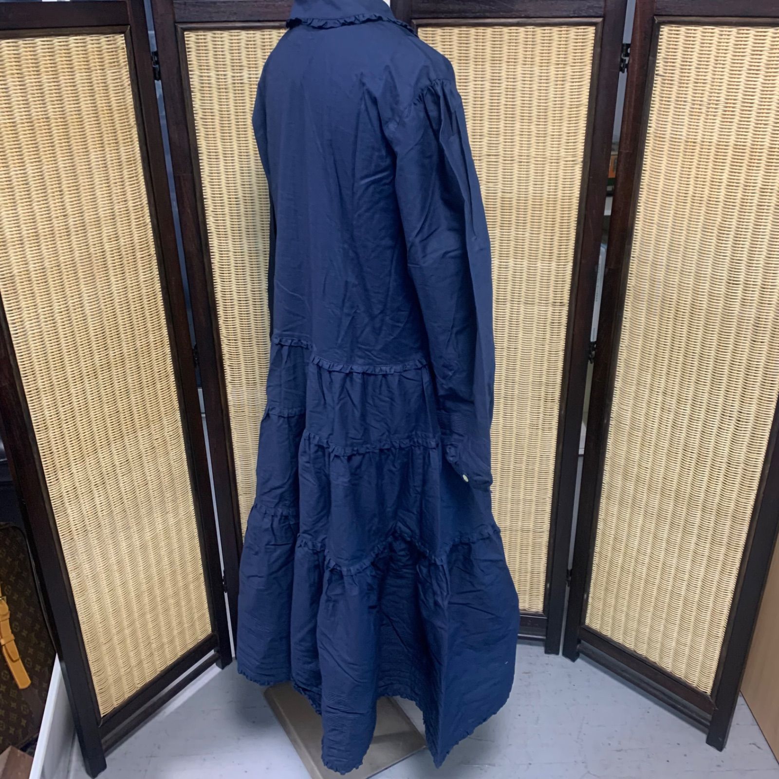 PINKHOUSE ピンクハウス フリル ワンピース 古着 紺 ネイビー - メルカリ