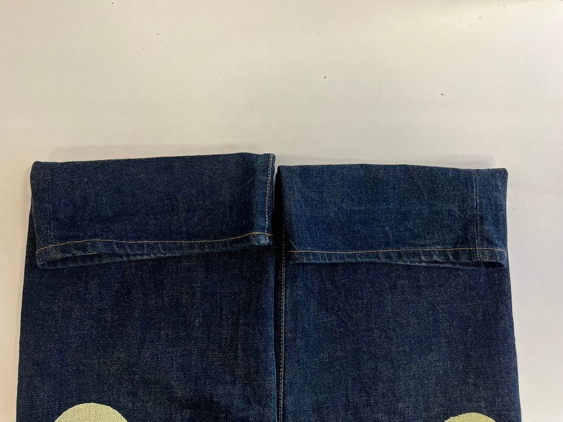 エヴィス EVISU 虎耳 トラ耳 NO.2 大黒 ビッグカモメ 白 ジーンズ