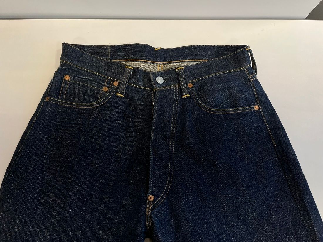 エヴィス EVISU 虎耳 トラ耳 NO.2 大黒 ビッグカモメ 白 ジーンズ