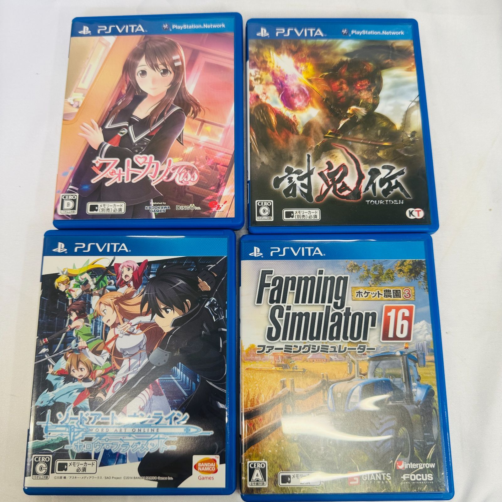 S【中古】PSVITA ヴィータ ゲームソフト 4点セット フォトカノ 討鬼伝