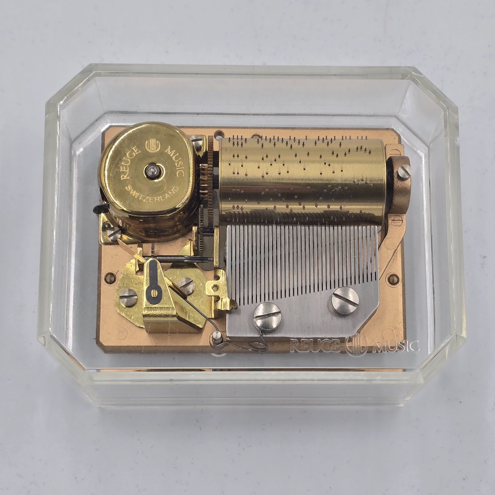 REUGE オルゴール アクリルケース MUSIC FUER ELISE L VAN BEETHOVEN