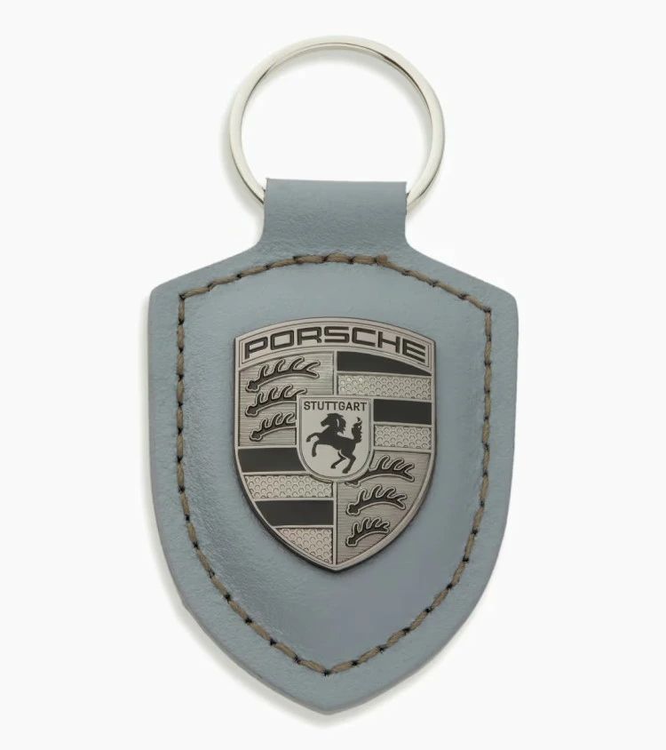 ポルシェ特注 キーリング クレスト ターボナイト バナジウムグレー ドイツ製 Porsche Keyring Crest Turbonite Vanadium Grey