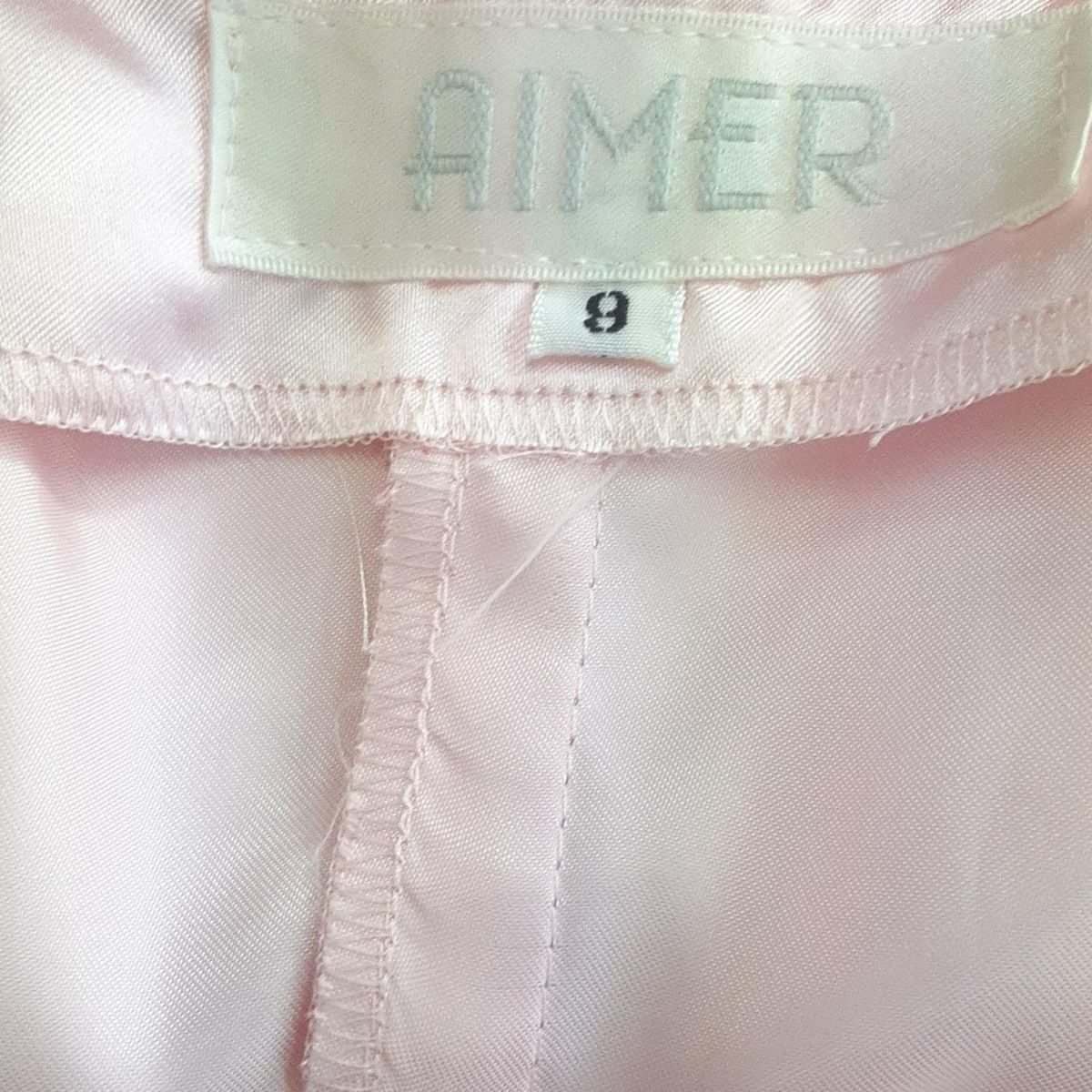  aimer エメ ドレス サイズ9 M レディース - ピンク ノースリーブ マキシ丈 編み上げ その他 ドレス ブライダル