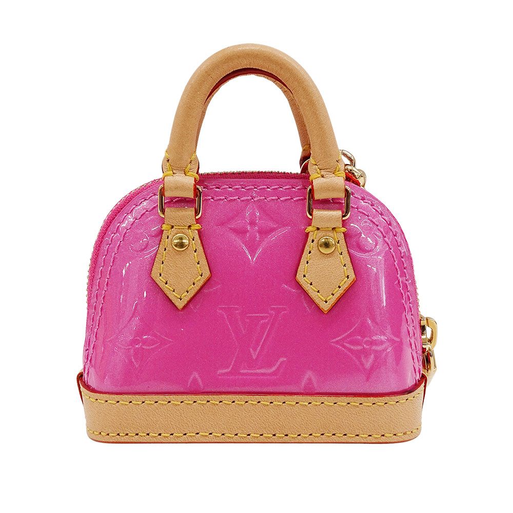ルイ ヴィトン LOUIS VUITTON チャーム レディース ブランド ヴェルニ LVミックス バッグチャーム ミクロ アルマ ピンク M 01706 キーホルダー キーチャーム おしゃれ
