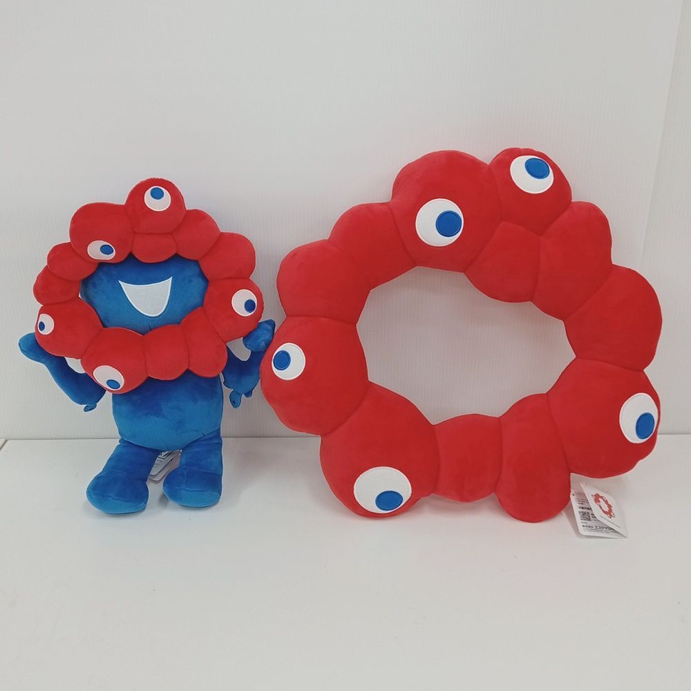 EXPO2025　ミャクミャク　なりきりクッション【ロゴマーク　2個セット】 EXPO2025 ミャクミャク なりきりクッション ロゴマーク 2つセット