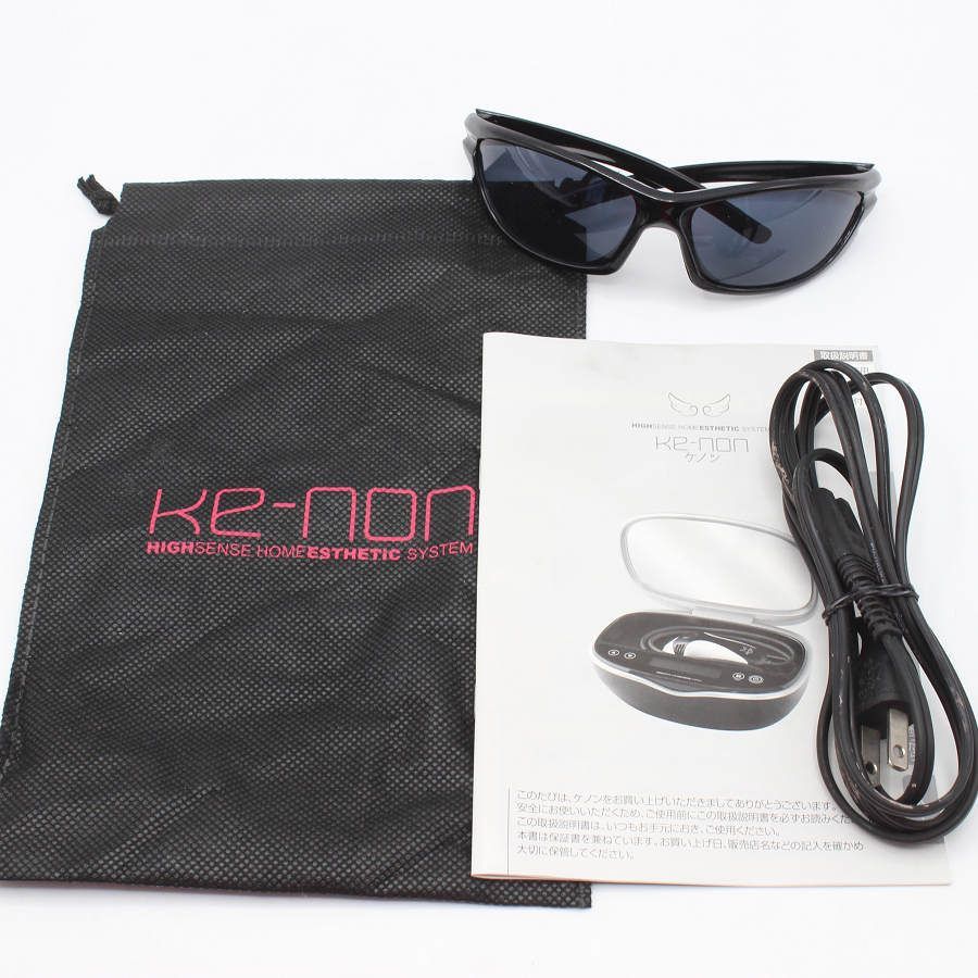 最終値下げ▼ ケノン 脱毛器 ムダ毛処理  眉毛脱毛器  サングラス付き ケノン Ver.8.4 眉脱毛あり カートリッジ3点 ストロング+スキン+