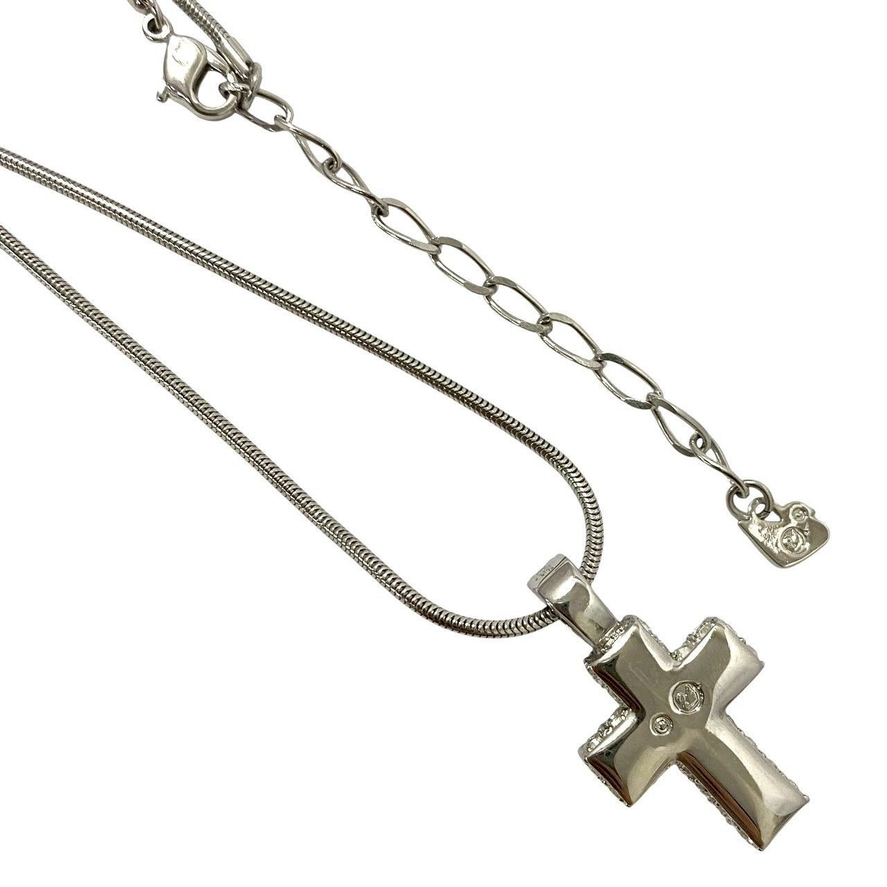 美品 スワロフスキー クロス 十字架 ネックレス カラーストーン 楽天 