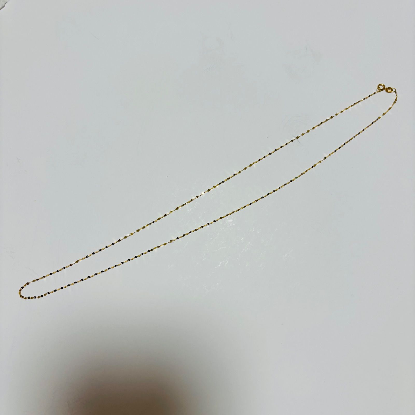 18k ペタル チェーン ネックレス イエロー ゴールド k18 YG 刻印有り 18k ペタル チェーン ネックレス イエロー ゴールド k18 YG 刻印有り