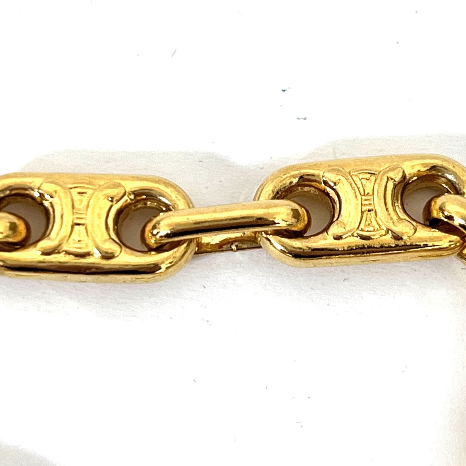 SD4657 CELINE セリーヌ マカダム柄 トリオンフ チェーン ブレスレット