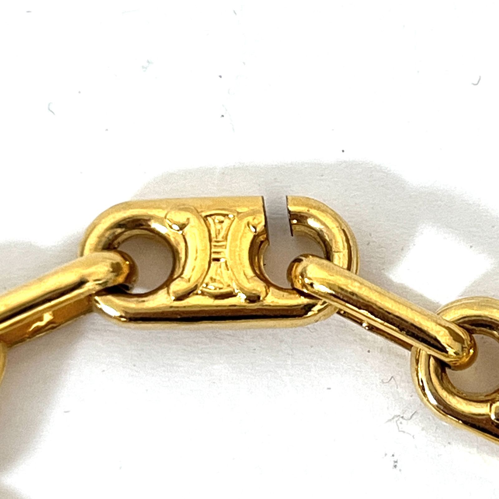 SD4657 CELINE セリーヌ マカダム柄 トリオンフ チェーン ブレスレット