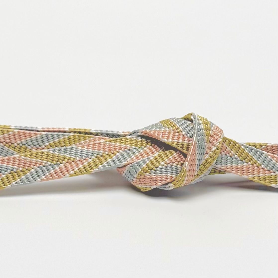 帯締め 渡敬 笹波 三色 木ノ葉 より房 0282