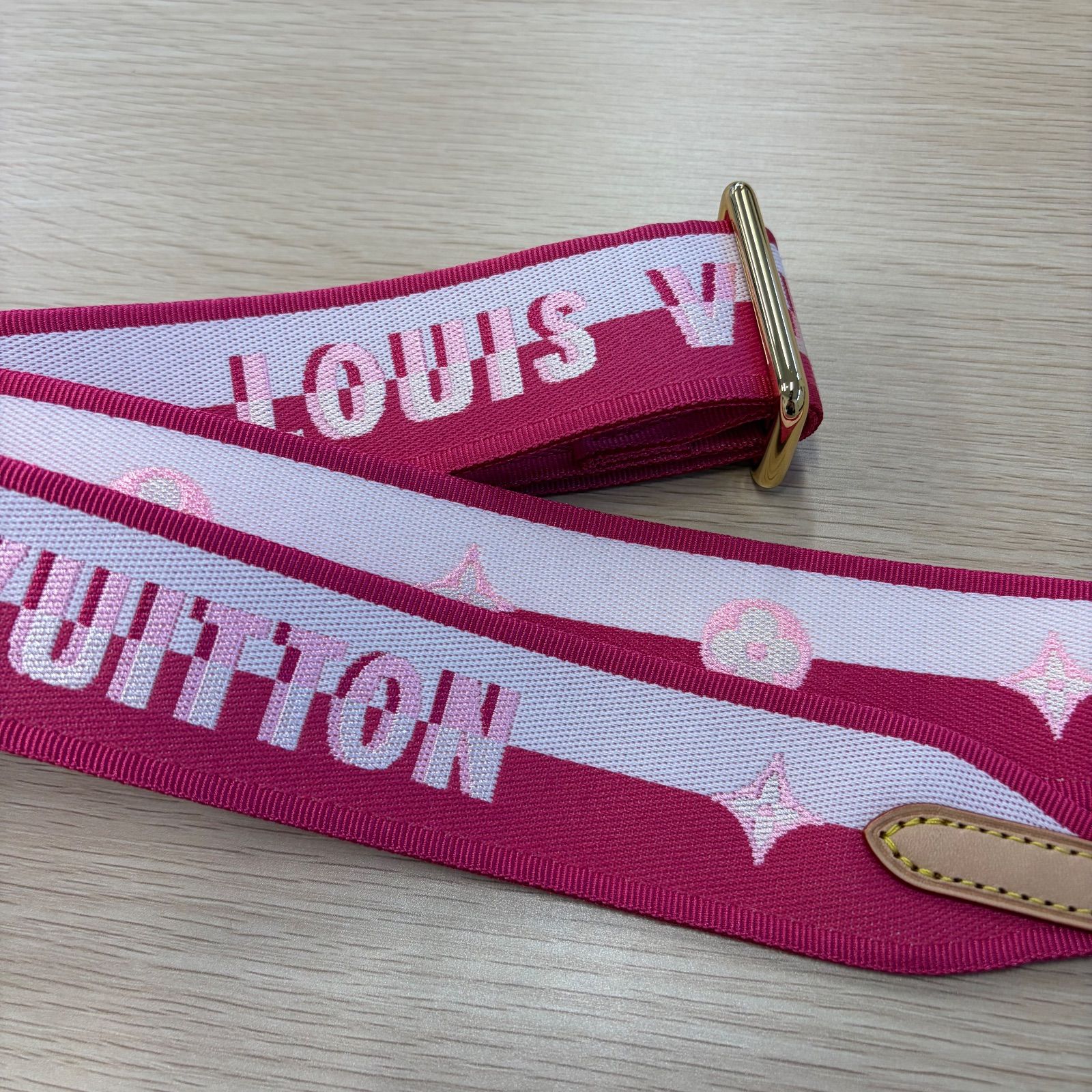  ルイヴィトン ショルダーストラップ キャンバス ピンク その他 バッグ