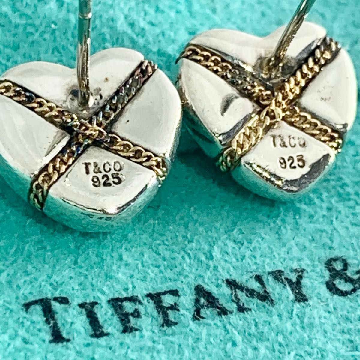 ティファニー ハート ロープ クロス コンビ ピアス 925 P23e - メルカリ