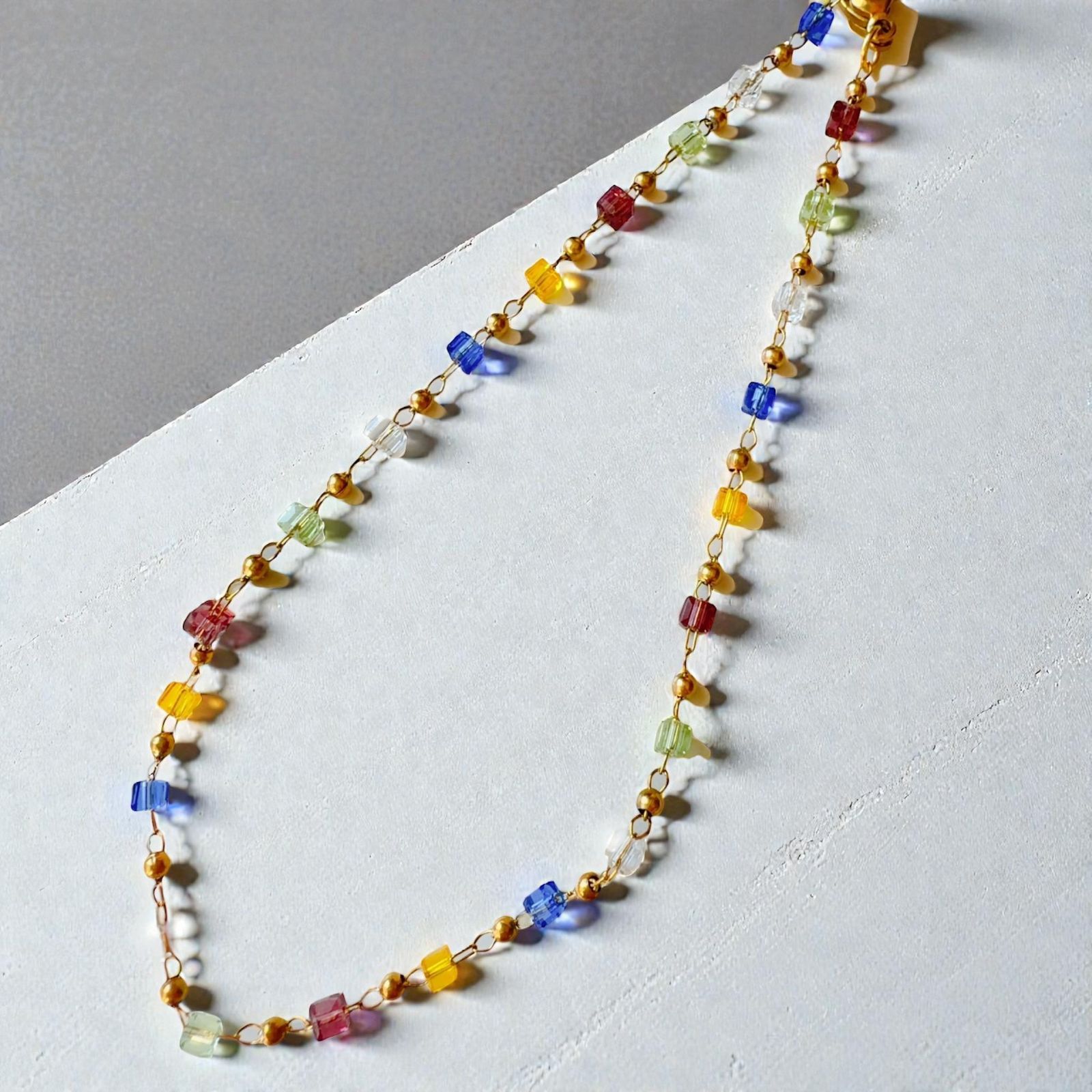 K 194 セフレから 本命へ サウィン サバト カラフル 5 アンクレット 曖昧な関係から本命へ導く 金星の守護で魅力を高める カラフルビーズ 魔術アンクレット N.Kelly ゴールド 恋愛成就 片思い 愛される 成就 両想い 一番 足首