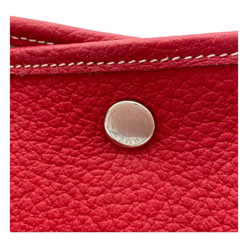  エルメス HERMES ガーデンパーティーPM P刻 ルージュカザック SV金具 ネゴンダ レディース ハンドバッグ ハンドバッグ バッグ